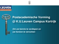 Dienst Postacademische Vorming K.U.Leuven campus Kortrijk
