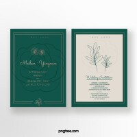 Emerald invitations