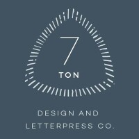 7 ton - design and letterpress co.