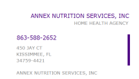 Annex nutrition services, inc