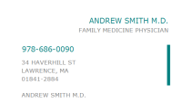 Smith andrew a md