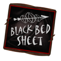 Black bed sheet books