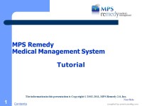 Mps remedy, 2.0 inc. ( emr )