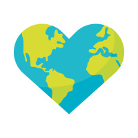 One world heart earth