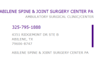 Abilene spine & joint surgery center pa