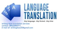 Writing-base translation service