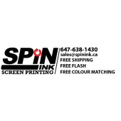 Spin ink screen printing