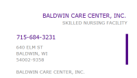 Baldwin care center inc