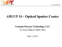Vacuum process technology llc (vpt)