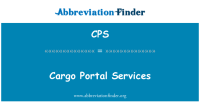 Cargo portal services (cps)
