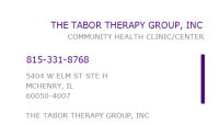 The tabor therapy group, inc.