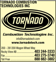 Tornado combustion technologies inc.